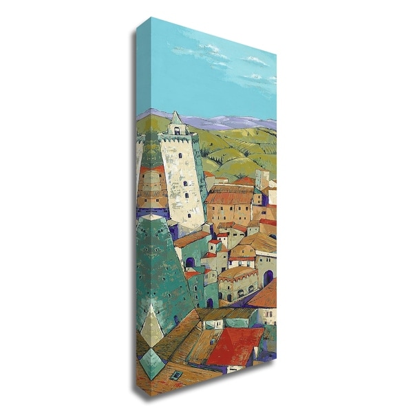 "Rooftops of San Gimignano" by Jane Henry Parsons, Print on Canvas, Ready to Hang