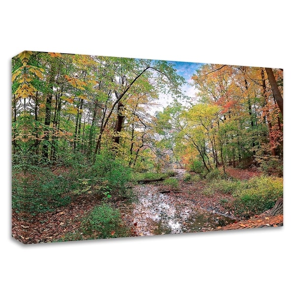 "Autumn at Hopkins Pond" by John Rivera, Print on Canvas, Ready to Hang