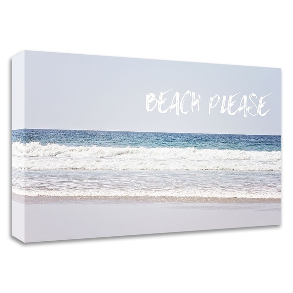 "Beach Please" by Sylvia Coomes, Print on Canvas, Ready to Hang