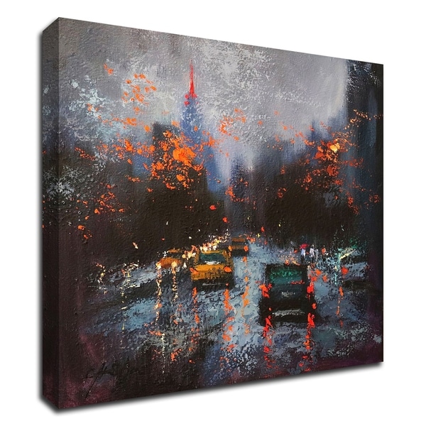 "New York on a Stormy Day" by Chin H. Shin, Print on Canvas, Ready to Hang