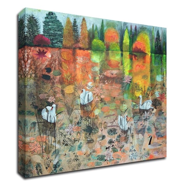 "Golden Lake" by Dawn Stacey, Print on Canvas, Ready to Hang