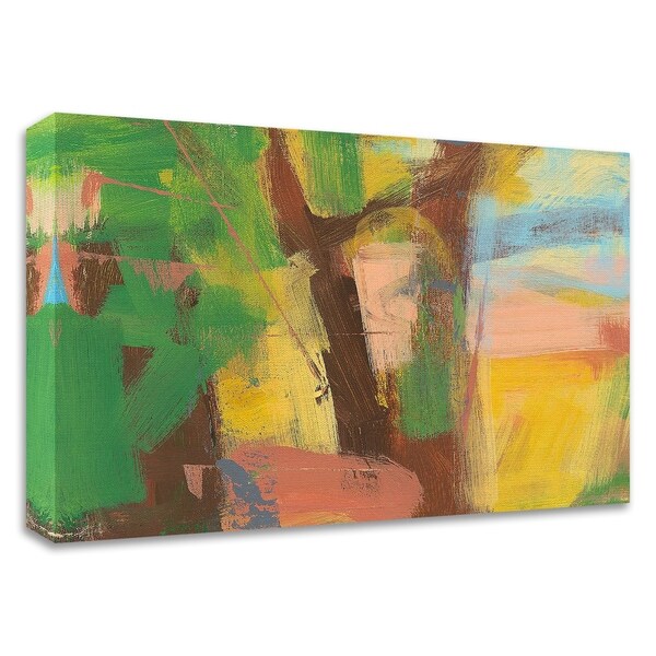 "Peach Shore Fragment 5" by Angela Saxon, Print on Canvas, Ready to Hang