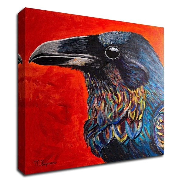 "Glistening Raven" by Melissa Symons, Print on Canvas, Ready to Hang