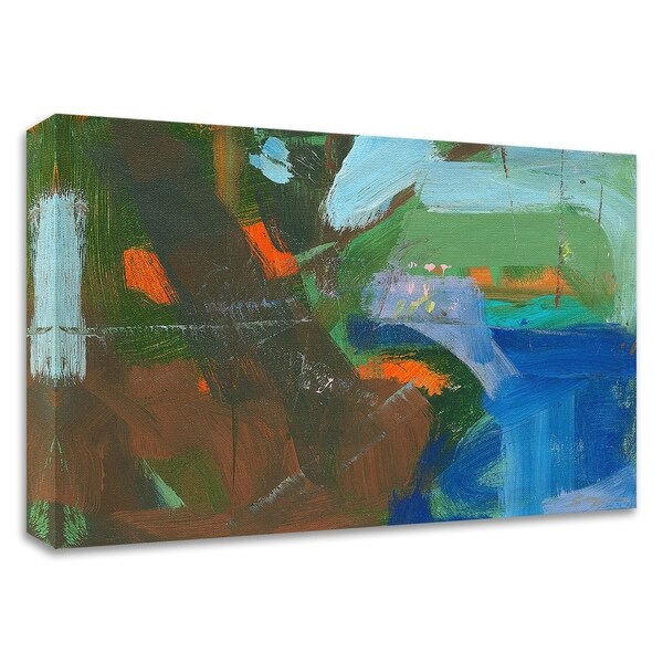 "Blue Pool Fragment 3" by Angela Saxon, Print on Canvas, Ready to Hang
