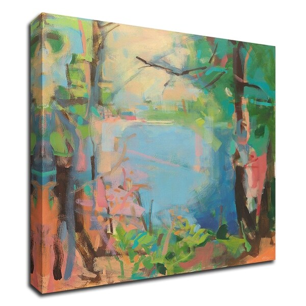 "Peachy" by Angela Saxon, Print on Canvas, Ready to Hang