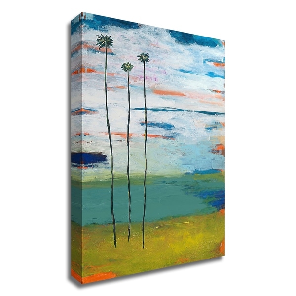 "Desert Palms" by Jan Weiss, Print on Canvas, Ready to Hang