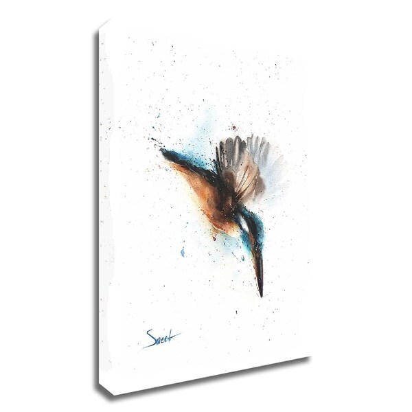 "Kingfisher" by Eric Sweet, Print on Canvas, Ready to Hang