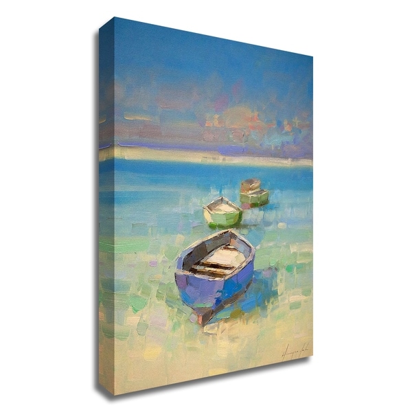 "Caribbean Beach" by Vahe Yeremyan, Print on Canvas, Ready to Hang