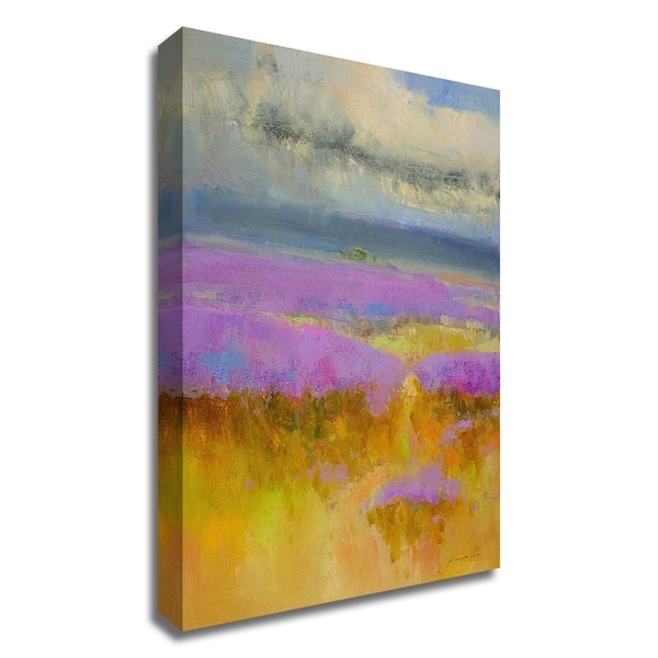 "Field of Lavenders 1" by Vahe Yeremyan, Print on Canvas, Ready to Hang