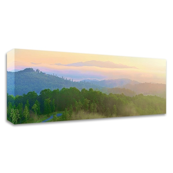 "Brasstown Valley Overlook" by Steve Vaughn, Print on Canvas, Ready to Hang - 35 x 10