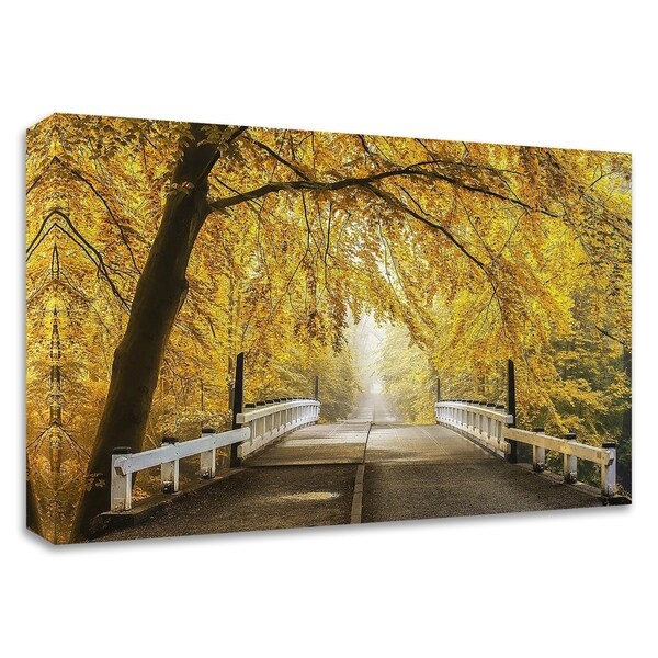 "Bridge to Fall III" by Lars Van de Goor, Print on Canvas, Ready to Hang
