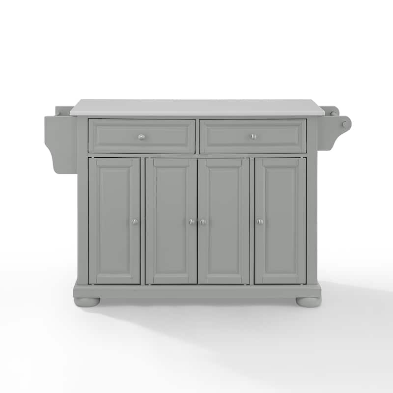 Crosley Alexandria Granite Top Kitchen Island - 18"d x 51.5"w x 36"h