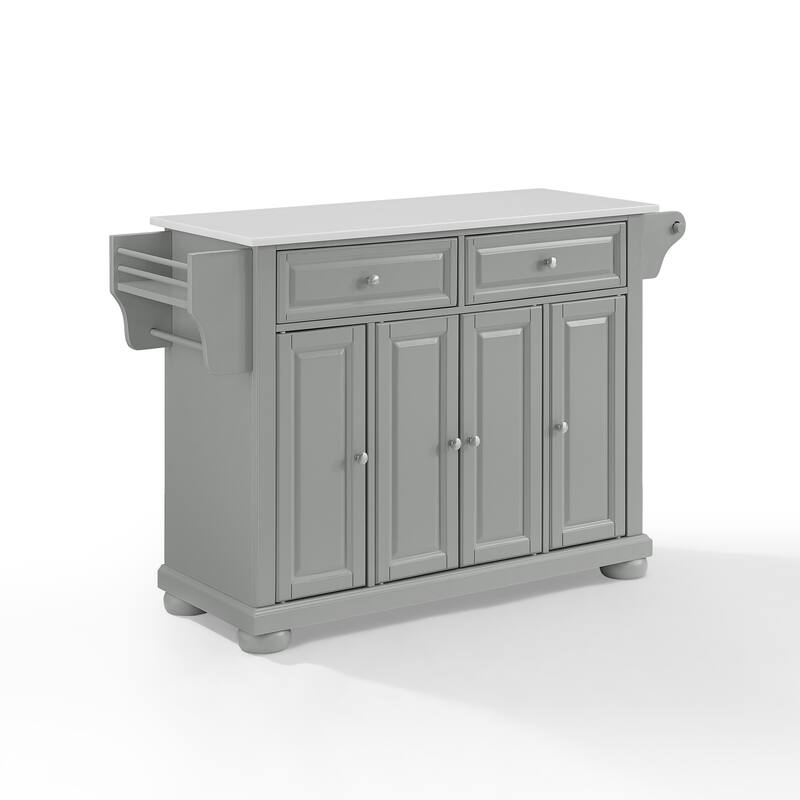 Crosley Alexandria Granite Top Kitchen Island - 18"d x 51.5"w x 36"h