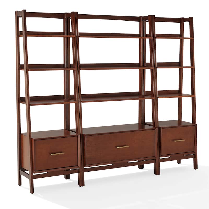 Crosley Landon 3pc Etagere Set Mahogany - Large Etagere, 2 Small Etageres