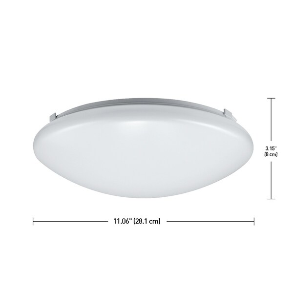 DuoBright Technology 11" Integrated LED Flush Mount,Color Temp Select