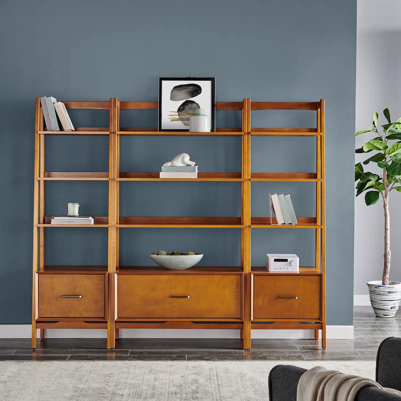 Crosley Landon 3Pc Etagere Set Acorn - Large Etagere, 2 Small Etageres