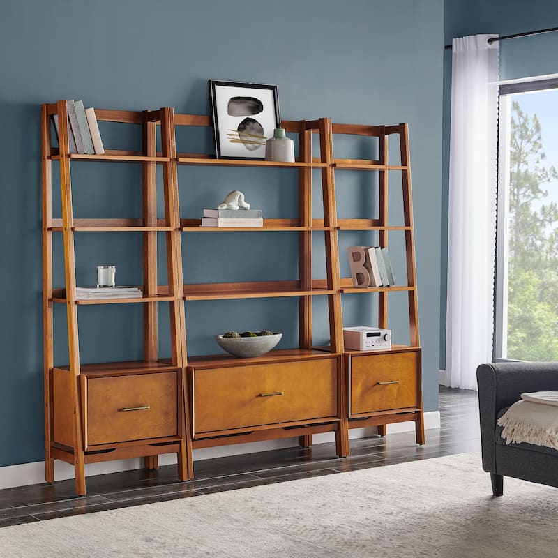 Crosley Landon 3Pc Etagere Set Acorn - Large Etagere, 2 Small Etageres
