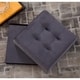 Foldable Tufted Velvet Storage Ottoman Foot Rest Stool/Seat - Thumbnail 4