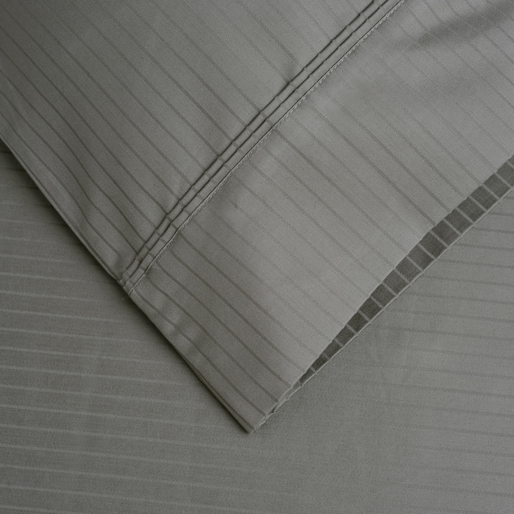 Details about   Only Fitted Sheet US Size Egyptian Cotton 1000 TC Taupe Stripe Extra PKT 