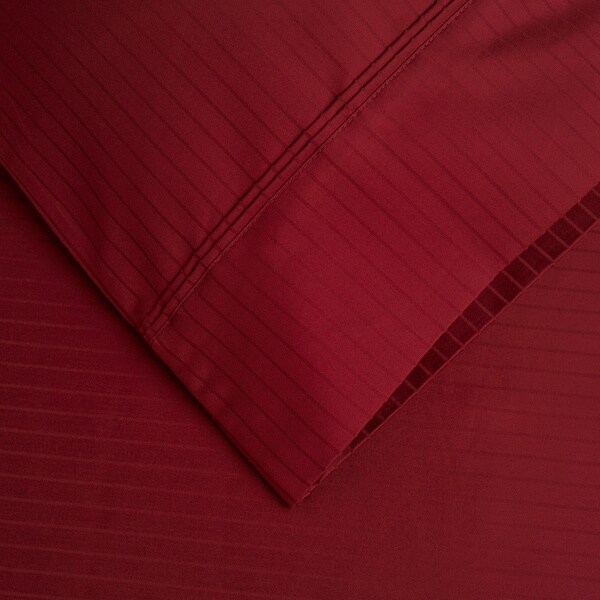 1000 TC Best Egyptian Cotton Deep Pocket Fitted Sheet Bedding Items Pink Striped 
