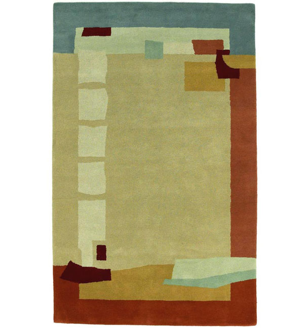 Hand-tufted Lukuma Wool Rug - 5' x 8'