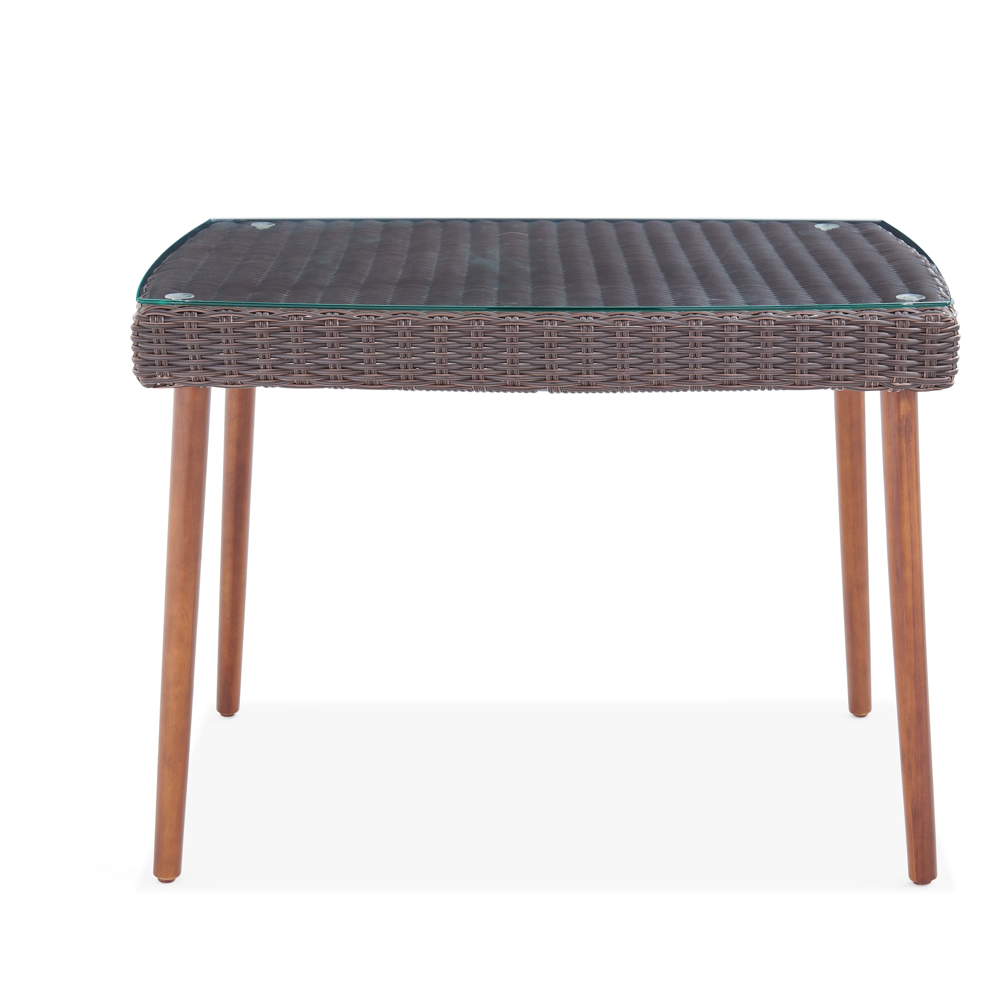Caluma Outdoor Wicker Glass Top Coffee Table by Havenside Home On Sale Bed Bath & Beyond