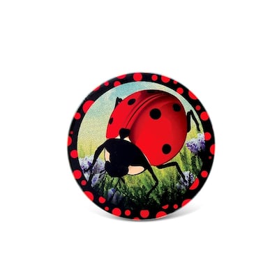CoTa Global - Red and Black Ladybug Ceramic Coaster - Kitchen & Dining - 4 Inches
