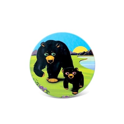 CoTa Global - Black Bear Ceramic Coaster - Kitchen & Dining - 4 Inches
