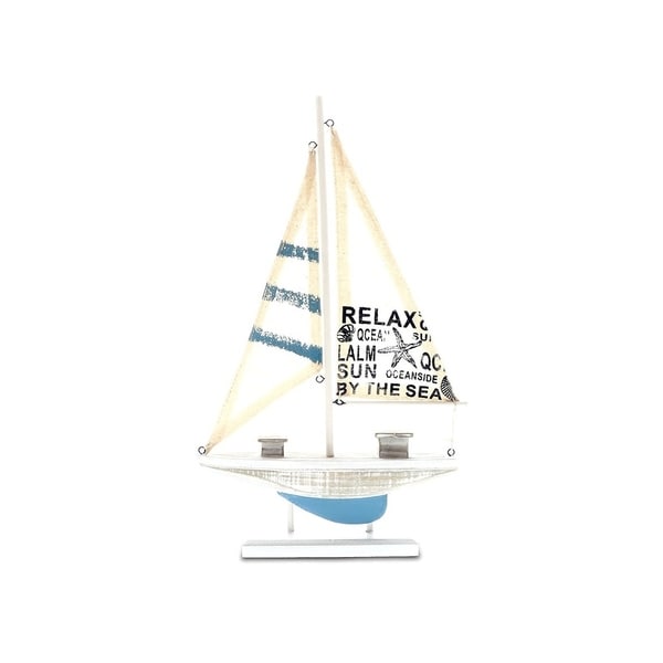 COTA Global Serviettenhalter Aqua Sky – Nautisches Dekor Mit Anker & Schriftzug, 12,9x5,8x10,8 Cm