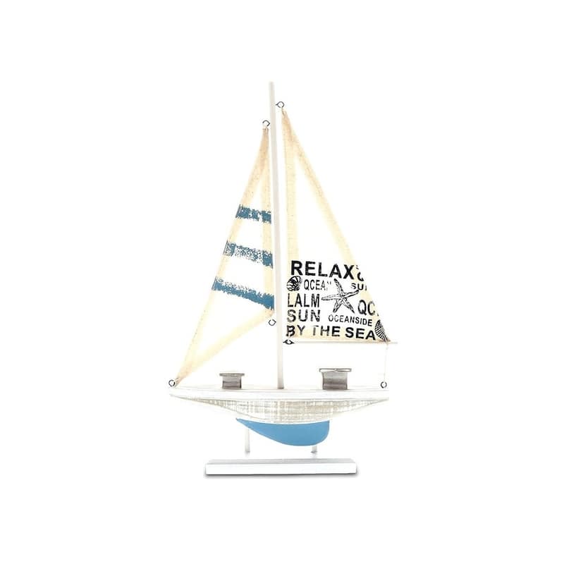 CoTa Global Aqua Sky Sailboat - Nautical Decor