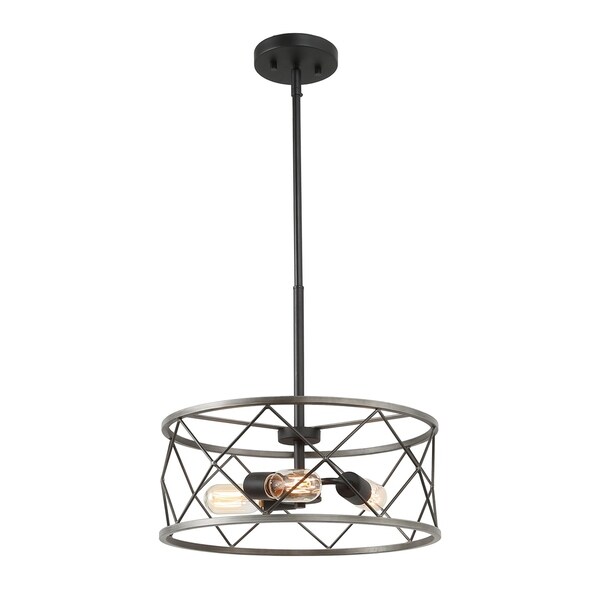 Drum Chandelier With 3 Lights Ceiling Pendant Drum Chandelier With 3 Lights Ceiling Pendant