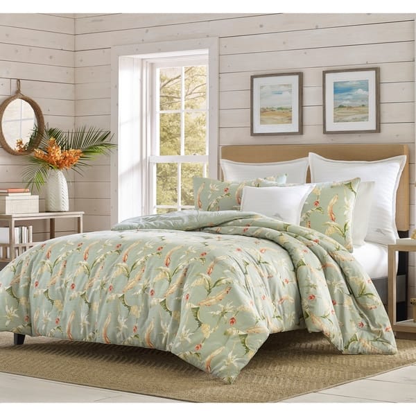 Shop Relax By Tommy Bahama Bananas For You Green Duvet Cover Set