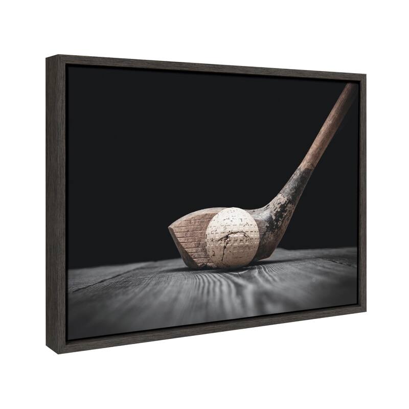 DesignOvation Sylvie Golf Club And Ball Canvas by Shawn St. Peter
