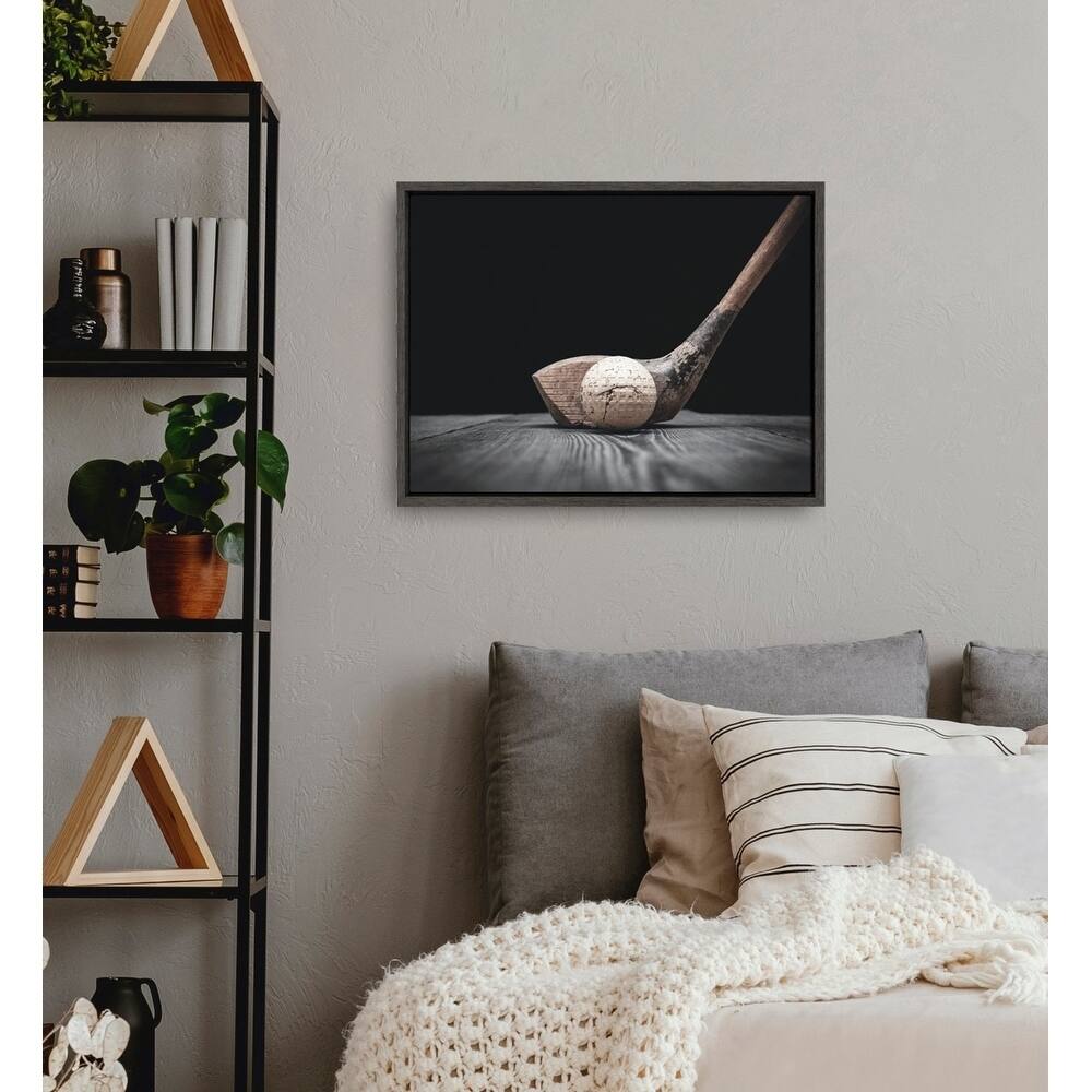 DesignOvation Sylvie Golf Club And Ball Canvas by Shawn St. Peter