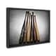 preview thumbnail 3 of 4, DesignOvation Sylvie Baseball Bats Framed Canvas by Shawn St. Peter