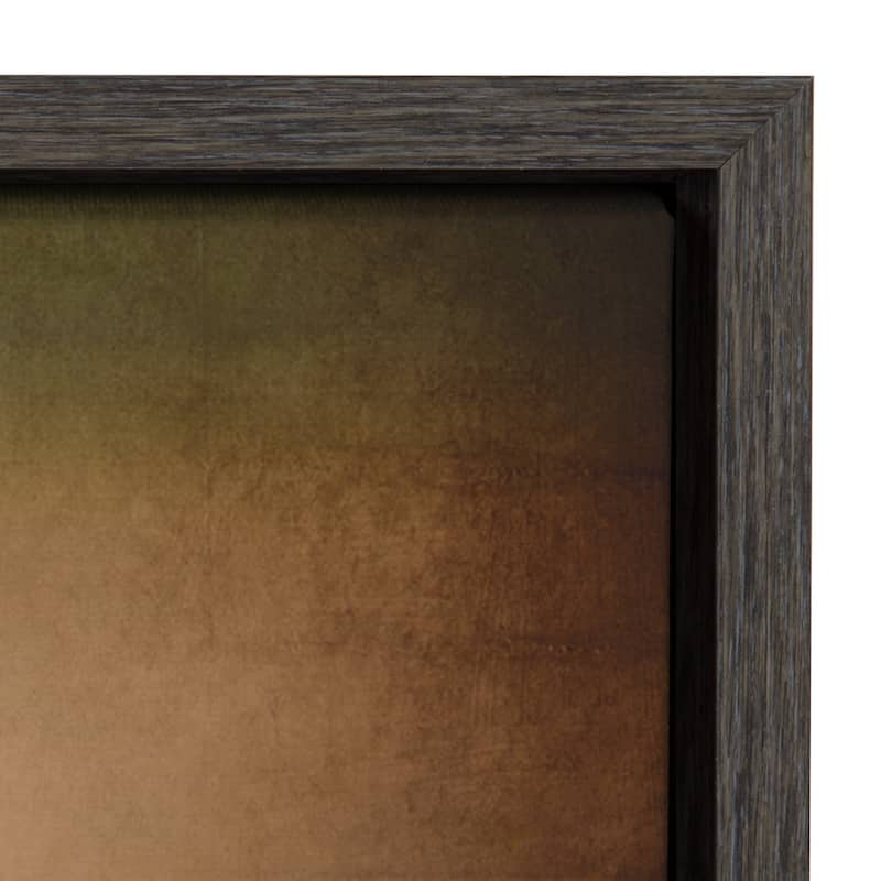 DesignOvation Sylvie Baseball Glove Framed Canvas by Shawn St. Peter