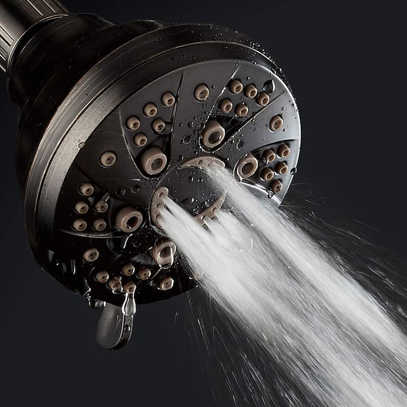 AquaDance Oil Rubbed Bronze 6 Setting Spiral Shower Head
