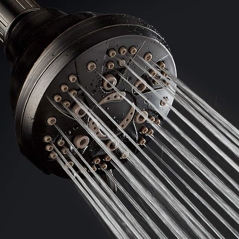 AquaDance Oil Rubbed Bronze 6 Setting Spiral Shower Head