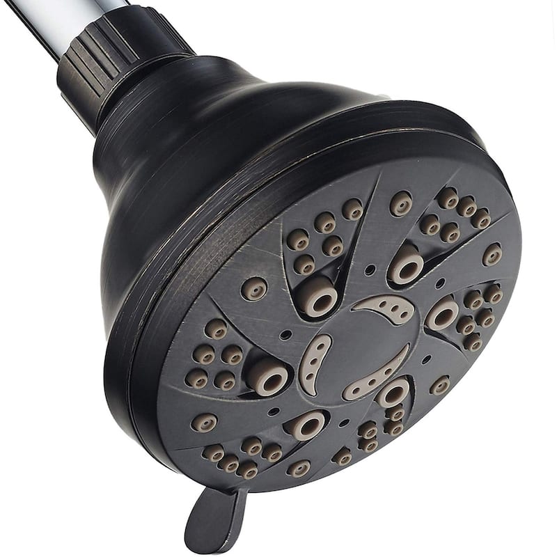 AquaDance Oil Rubbed Bronze 6 Setting Spiral Shower Head