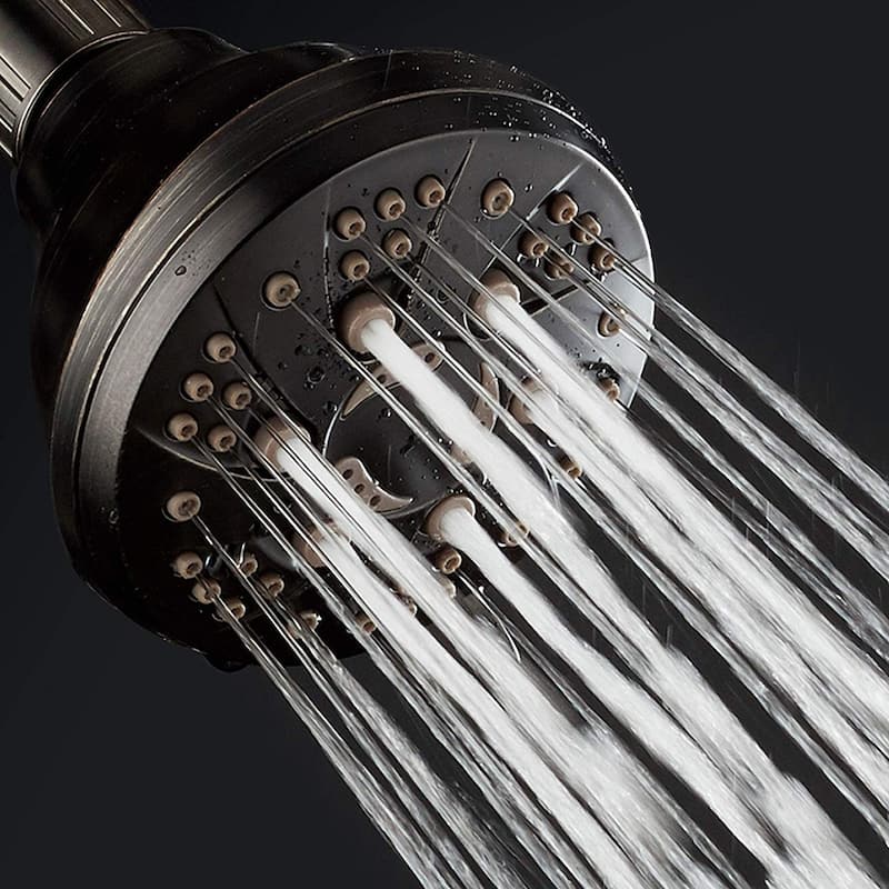 AquaDance Oil Rubbed Bronze 6 Setting Spiral Shower Head