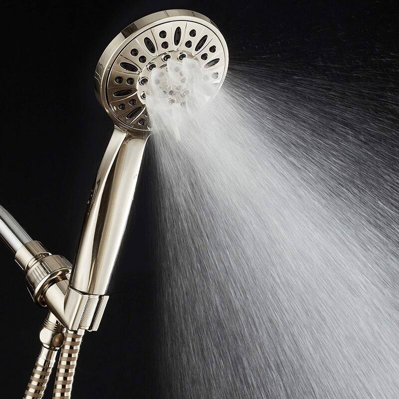 AquaDance Brushed Nickel High Pressure 6 Setting Hand Shower