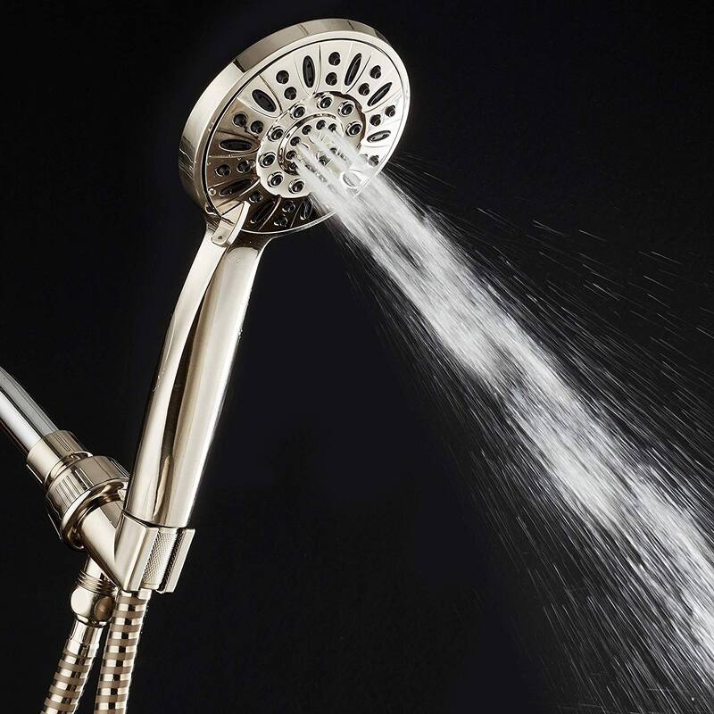 AquaDance Brushed Nickel High Pressure 6 Setting Hand Shower