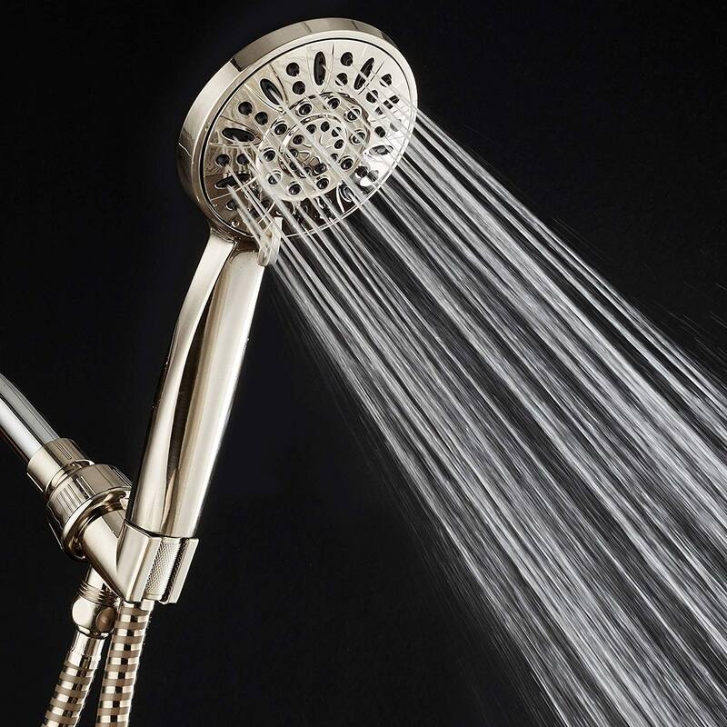 AquaDance Brushed Nickel High Pressure 6 Setting Hand Shower