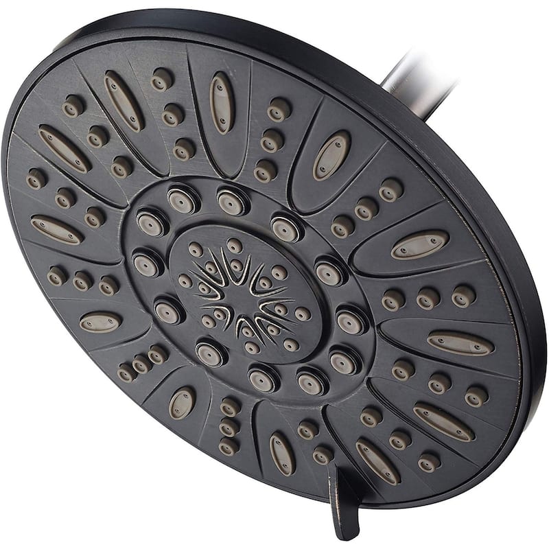 AquaDance Oil Rubbed Bronze 6 Setting 7 inch Rain Shower Head