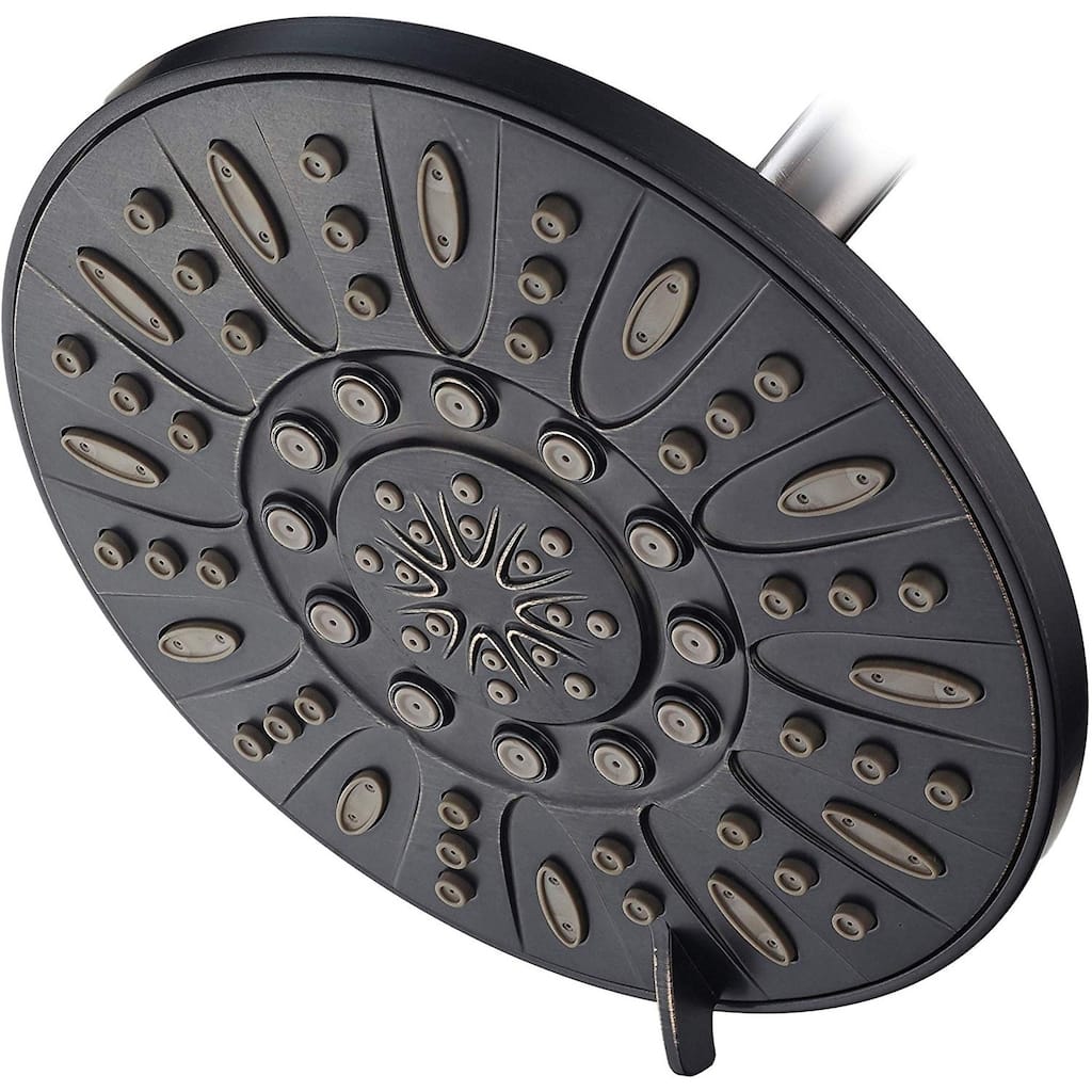 AquaDance Oil Rubbed Bronze 6 Setting 7 inch Rain Shower Head
