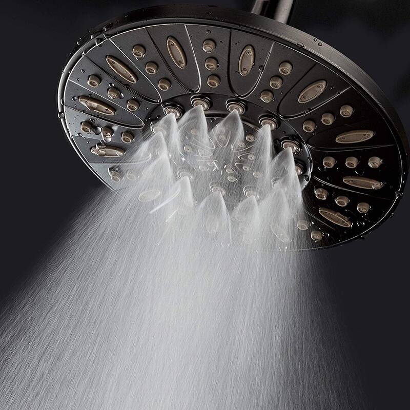 AquaDance Oil Rubbed Bronze 6 Setting 7 inch Rain Shower Head