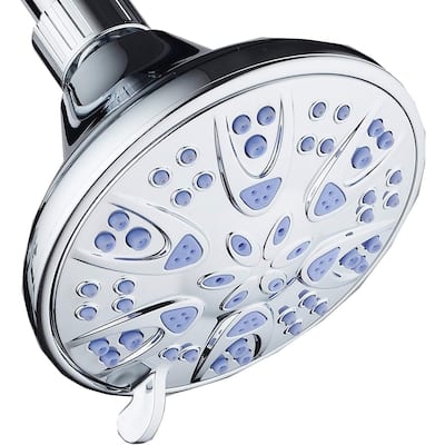 AquaDance Purple Antimicrobial High Pressure 6 Setting Shower Head