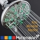 preview thumbnail 7 of 5, AquaDance Antimicrobial High Pressure 6 Setting Shower Head