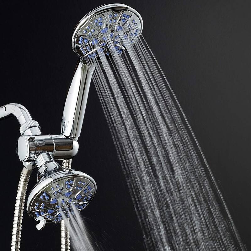Microban Antimicrobial Multi-Setting Shower Head Combo Sunset Blue