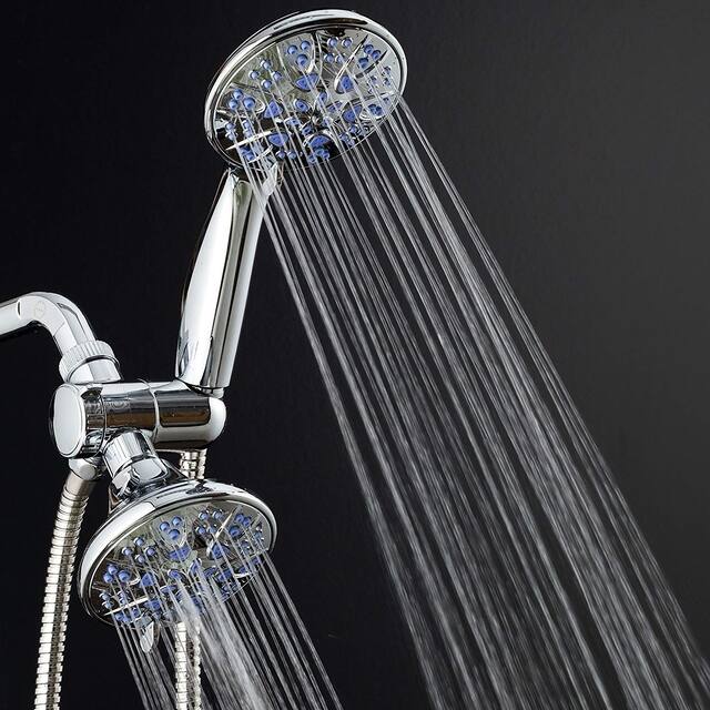 Microban Antimicrobial Multi-Setting Shower Head Combo Sunset Blue